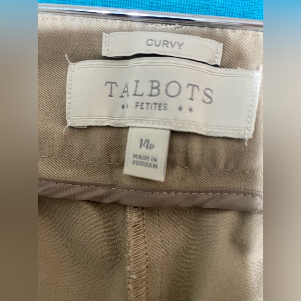 Talbots Curvy Fit Tan Pants - Picture 3 of 5